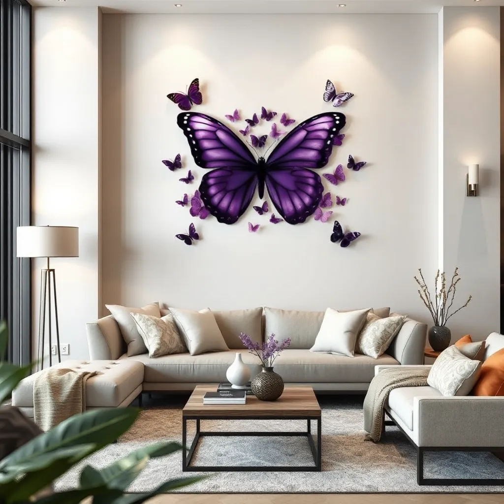 Exploring the Elegance of Purple Butterfly Wall Decor